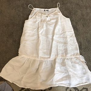 White J. Crew dress- cool and casual size L